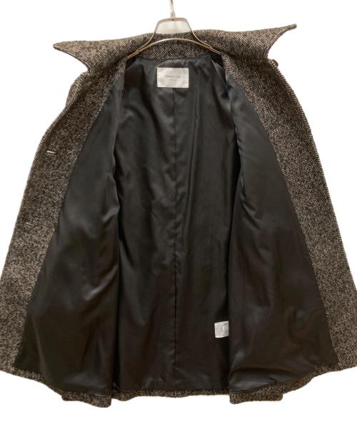 OPAQUE.CLIP（オペークドットクリップ）OPAQUE.CLIP (オペークドットクリップ) ヘリンボーンステンカラーコート ブラック サイズ:38の古着・服飾アイテム