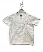 SCHOTT BROS.ショット）の古着「ONE STAR LEATHER POCKET S/S TEE-SHIRT ヘビーオンス・革ポケワンスターTee」｜ホワイト