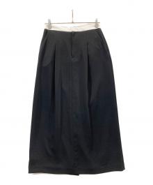 IENA（イエナ）の古着「Wクロスタックリーンスカート」｜ブラック