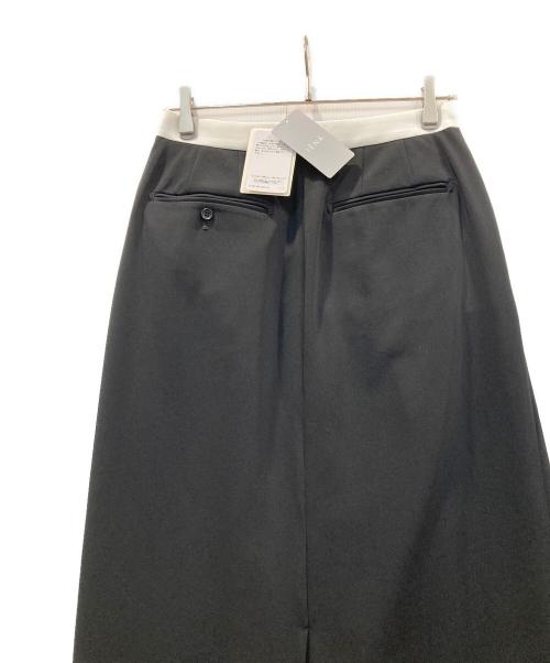 IENA（イエナ）IENA (イエナ) Wクロスタックリーンスカート ブラック サイズ:38 未使用品の古着・服飾アイテム