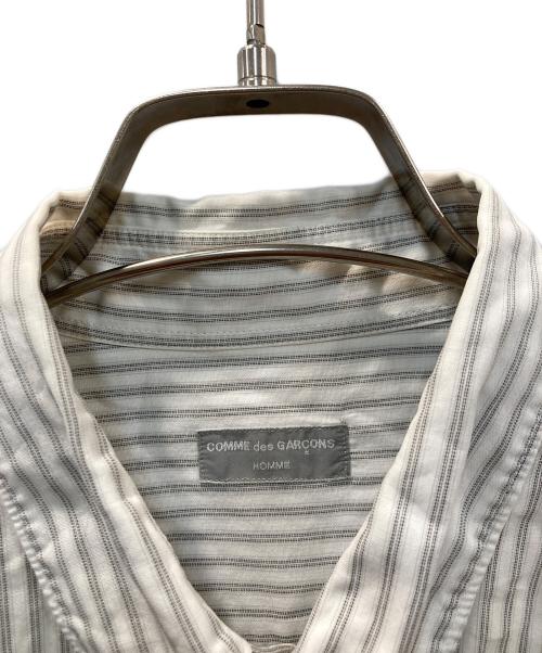 COMME des GARCONS HOMME（コムデギャルソン オム）COMME des GARCONS HOMME (コムデギャルソン オム) ストライプシャツ グレー サイズ:-の古着・服飾アイテム