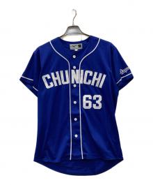 MIZUNO（ミズノ）の古着「#63 堂上 直倫 2019シーズン 中日ドラゴンズ ゲームシャツ」｜ブルー