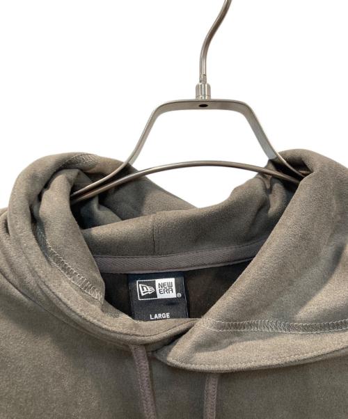 New Era（ニューエラ）New Era (ニューエラ) ポリスウェード プルオーバーフーディー グレー サイズ:Lの古着・服飾アイテム