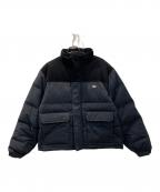 New Eraニューエラ）の古着「コーデュロイ切替ダウンジャケット」｜ブラック