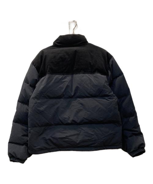 New Era（ニューエラ）New Era (ニューエラ) コーデュロイ切替ダウンジャケット ブラック サイズ:Lの古着・服飾アイテム