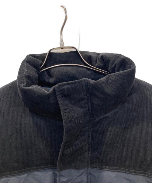 New Era（ニューエラ）New Era (ニューエラ) コーデュロイ切替ダウンジャケット ブラック サイズ:Lの古着・服飾アイテム