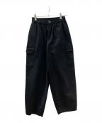 休日と詩キュウジツトウタ）の古着「バルーンカーゴパンツ」｜ブラック