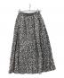 kagure（カグレ）の古着「モノトーンプリントスカート」｜ブラック