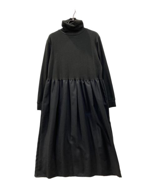 mizuiro-ind（ミズイロインド）mizuiro-ind (ミズイロインド) ニットワンピース ブラック サイズ:-の古着・服飾アイテム