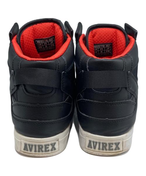 AVIREX（アヴィレックス）AVIREX (アヴィレックス) ハイカットスニーカー ブラック サイズ:26の古着・服飾アイテム