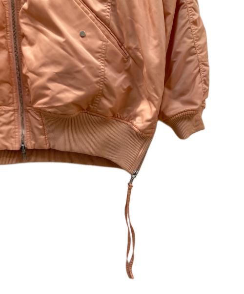 MAISON SPECIAL（メゾンスペシャル）MAISON SPECIAL (メゾンスペシャル) Multiway Knit Collar MA-1 リバーシブルブルゾン ピンク×グリーン サイズ:Mの古着・服飾アイテム