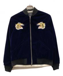 TAION（タイオン）の古着「リバーシブルスカジャン ジャパンスペシャル」｜ネイビー