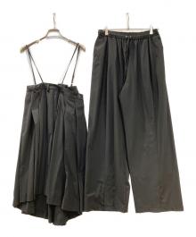 MAISON SPECIAL（メゾンスペシャル）の古着「Multiway Layered Pleated Skirt Pants マルチウェイ レイヤード プリーツド スカート パンツ」｜ブラック