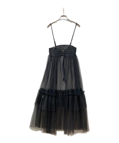 AULA AILA（アウラアイラ）AULA AILA (アウラアイラ) 2WAY TULLE TIERED SKIRT ブラック サイズ:1の古着・服飾アイテム