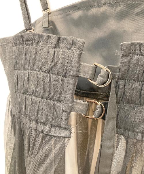 AULA AILA（アウラアイラ）AULA AILA (アウラアイラ) 2WAY TULLE TIERED SKIRT ブラック サイズ:1の古着・服飾アイテム