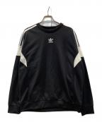 adidasアディダス）の古着「クラシックス カットライン クルーネックスウェット」｜ブラック