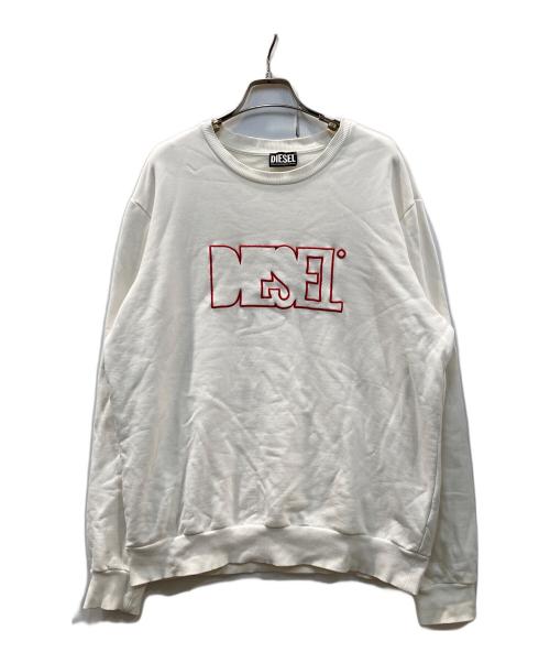 DIESEL（ディーゼル）DIESEL (ディーゼル) スウェット ホワイト サイズ:XLの古着・服飾アイテム