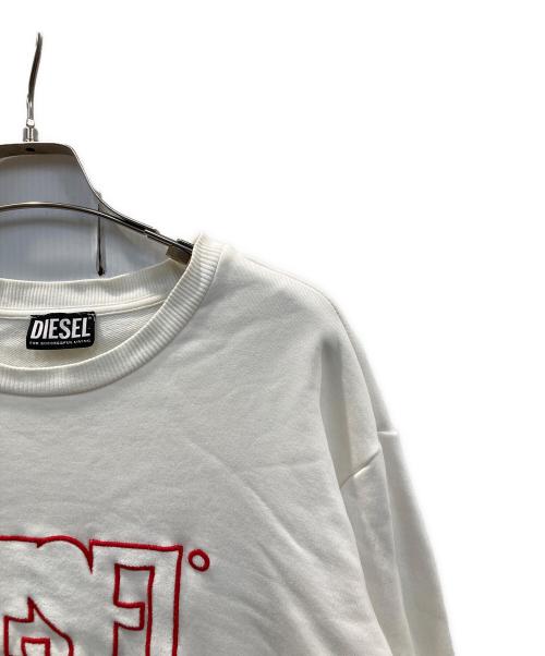 DIESEL（ディーゼル）DIESEL (ディーゼル) スウェット ホワイト サイズ:XLの古着・服飾アイテム
