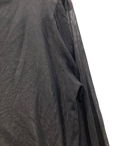 EVERYDAY I LIKE.（エヴリデイ アイ ライク）EVERYDAY I LIKE. (エヴリデイ アイ ライク) Silk Sheer Puff ニット ブラック サイズ:-の古着・服飾アイテム