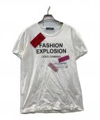 DOLCE & GABBANAドルチェ＆ガッバーナ）の古着「ロゴパッチTシャツ」｜ホワイト