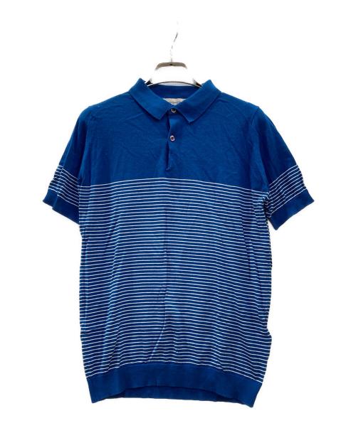 JOHN SMEDLEY（ジョンスメドレー）JOHN SMEDLEY (ジョンスメドレー) ポロシャツ ブルー サイズ:Sの古着・服飾アイテム
