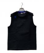 DESCENTE GOLFデサントゴルフ）の古着「ラッセルメッシュ ニットベスト」｜ブラック