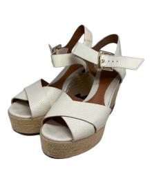 FENDI（フェンディ）の古着「ウェッジソールサンダル」｜ホワイト