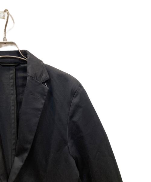 HIDE AWAYS NICOLE（ハイダウェイ二コル）HIDE AWAYS NICOLE (ハイダウェイ二コル) コットンストレッチサテンジャケット ブラック サイズ:46の古着・服飾アイテム