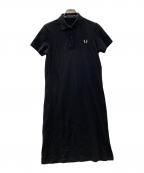 FRED PERRYフレッドペリー）の古着「Split Detail Pique Dress」｜ブラック