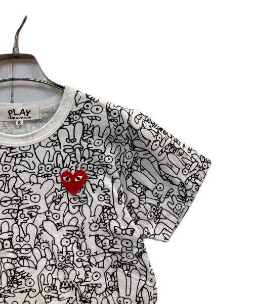 PLAY COMME des GARCONS（プレイコムデギャルソン）PLAY COMME des GARCONS (プレイコムデギャルソン) Matt Groening (マット・グレイニング) プリントTシャツ ホワイト サイズ:Sの古着・服飾アイテム