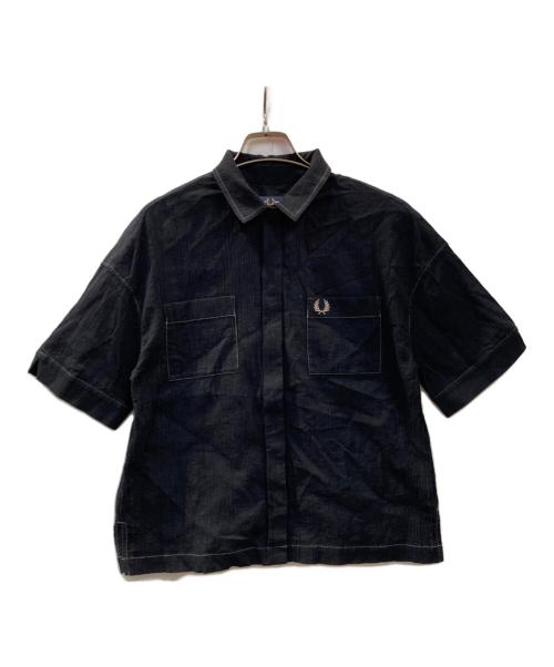 FRED PERRY（フレッドペリー）FRED PERRY (フレッドペリー) Sheer Shirt ブラック サイズ:10の古着・服飾アイテム