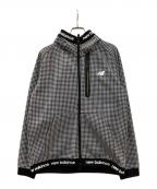 NEW BALANCE GOLFニューバランス ゴルフ）の古着「ダンボールニットパーカー」｜ブラック×ホワイト