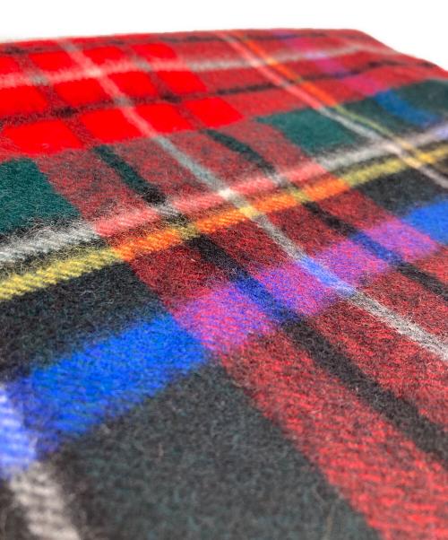 JOHNSTONS OF ELGIN（ジョンストンズオブエルガン）JOHNSTONS OF ELGIN (ジョンストンズオブエルガン) カシミヤ大判ストール ブラック×レッドの古着・服飾アイテム