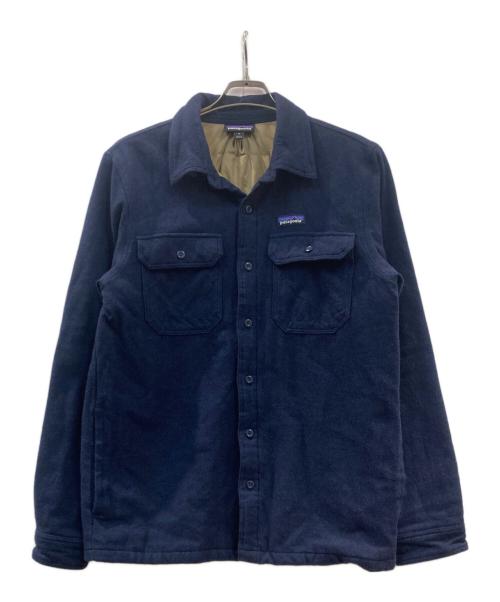 Patagonia（パタゴニア）Patagonia (パタゴニア) インサレーテッド フィヨルド フランネル ジャケット ネイビー サイズ:Mの古着・服飾アイテム