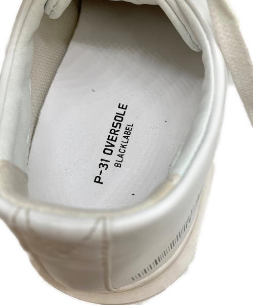 P-31 OVERSOLE BLACKLABEL（ピーサーティーワン オーバーソール ブラックレーベル）P-31 OVERSOLE BLACKLABEL (ピーサーティーワン オーバーソール ブラックレーベル) スニーカー ホワイト サイズ:40の古着・服飾アイテム