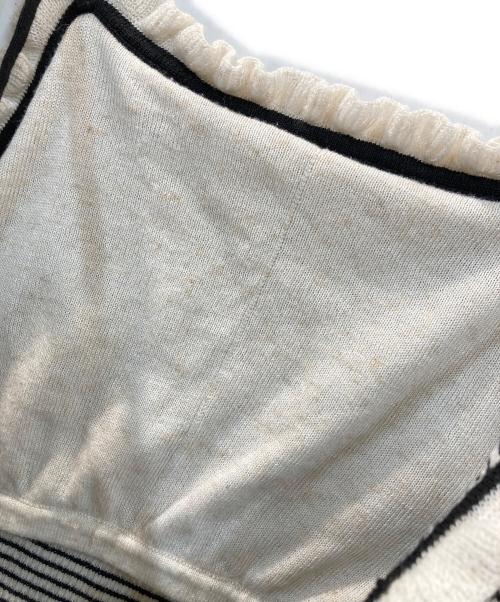 Sea Room lynn（シールームリン）Sea Room Lynn (シールームリン) Frill Ribbon Back U ニットキャミソール ホワイト サイズ:Mの古着・服飾アイテム