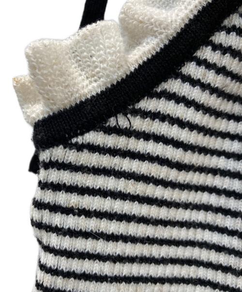 Sea Room lynn（シールームリン）Sea Room Lynn (シールームリン) Frill Ribbon Back U ニットキャミソール ホワイト サイズ:Mの古着・服飾アイテム