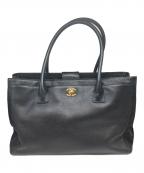 CHANELシャネル）の古着「エグゼクティブ キャビアスキン トートバッグ」｜ブラック