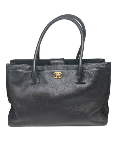 CHANEL（シャネル）CHANEL (シャネル) エグゼクティブ キャビアスキン トートバッグ ブラックの古着・服飾アイテム