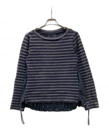 sacai（サカイ）の古着「ドッキングカットソー」｜ネイビー