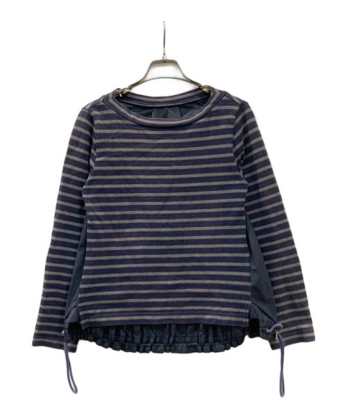 sacai（サカイ）sacai (サカイ) ドッキングカットソー ネイビー サイズ:2の古着・服飾アイテム