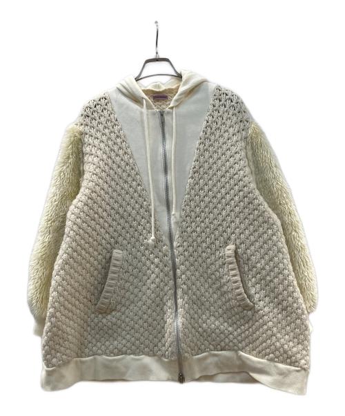 SueUNDERCOVER（スーアンダーカバー）SueUNDERCOVER (スーアンダーカバー) ニットジャケット ベージュ サイズ:1の古着・服飾アイテム