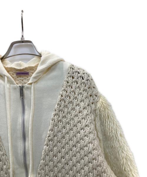 SueUNDERCOVER（スーアンダーカバー）SueUNDERCOVER (スーアンダーカバー) ニットジャケット ベージュ サイズ:1の古着・服飾アイテム