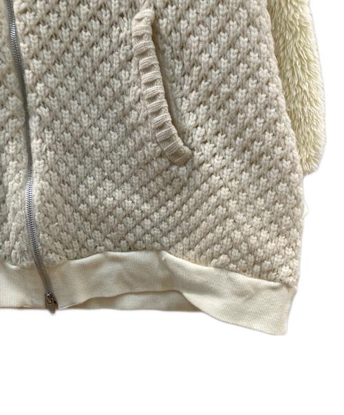 SueUNDERCOVER（スーアンダーカバー）SueUNDERCOVER (スーアンダーカバー) ニットジャケット ベージュ サイズ:1の古着・服飾アイテム