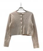 HER LIP TOハーリップトゥ）の古着「Essential Classic Cable Knit cardigan」｜ベージュ