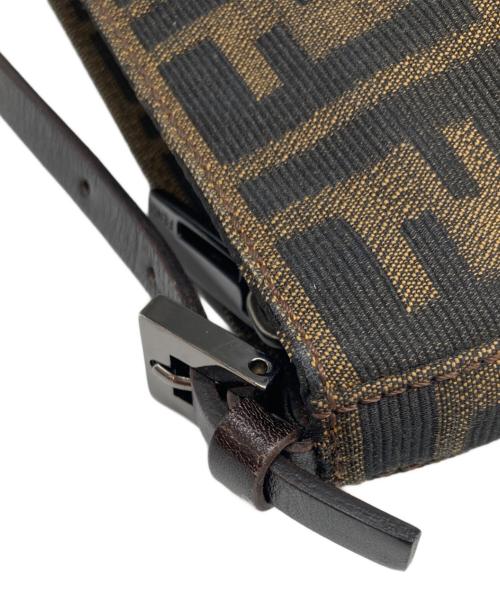 FENDI（フェンディ）FENDI (フェンディ) ズッカ柄 アクセサリーポーチ ブラウン×ブラックの古着・服飾アイテム