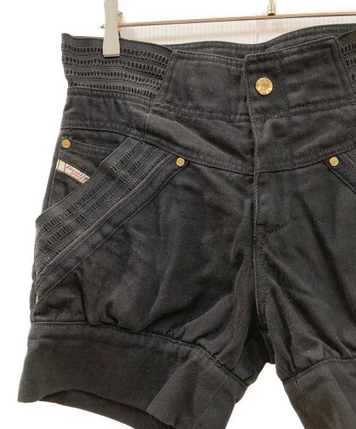 DIESEL（ディーゼル）DIESEL (ディーゼル) ショートパンツ ブラック サイズ:25の古着・服飾アイテム