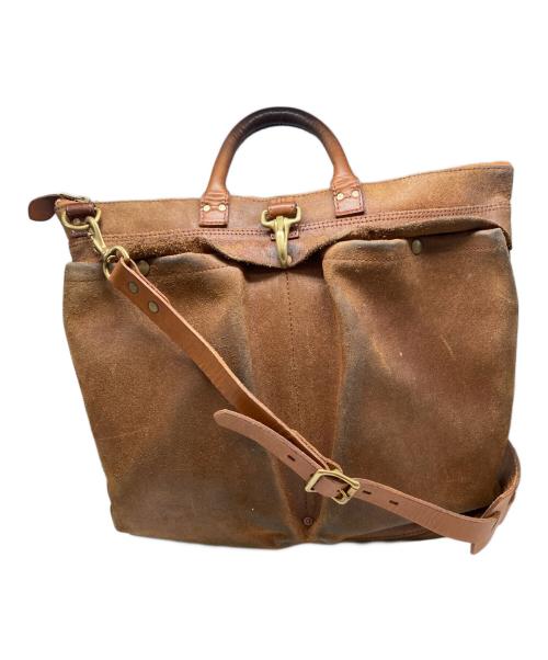 vasco（ヴァスコ）vasco (ヴァスコ) レザーヘルメットバッグ ブラウンの古着・服飾アイテム