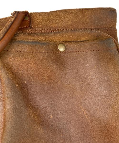 vasco（ヴァスコ）vasco (ヴァスコ) レザーヘルメットバッグ ブラウンの古着・服飾アイテム