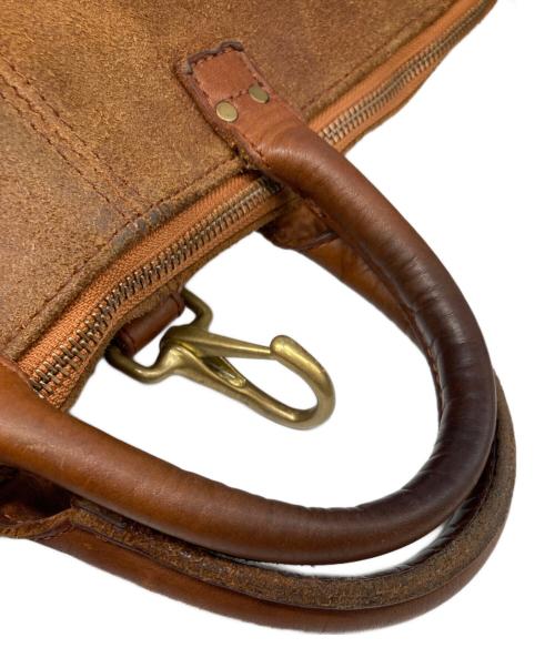 vasco（ヴァスコ）vasco (ヴァスコ) レザーヘルメットバッグ ブラウンの古着・服飾アイテム
